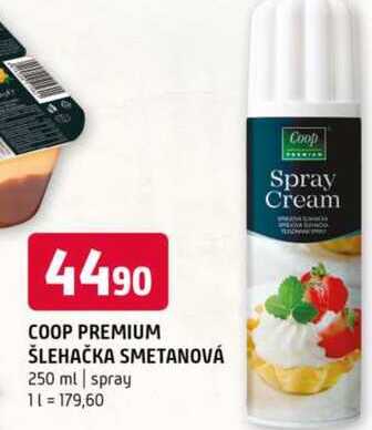 Coop premium šlehačka smetanová 250 ml 