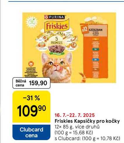 Friskies Kapsičky pro kočky, 12× 85 g, více druhů 