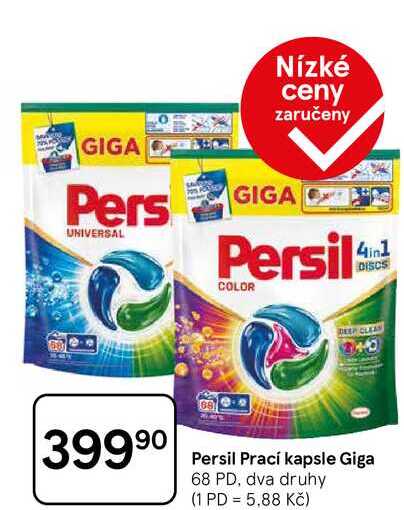 Persil Prací kapsle Giga, 68 PD, dva druhy  