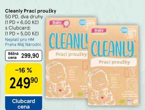 Cleanly Prací proužky, 50 PD, dva druhy