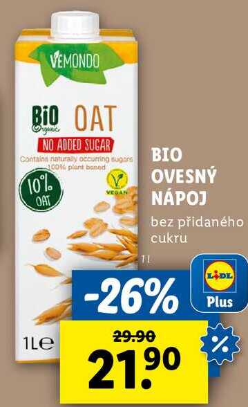 BIO OVESNÝ NÁPOJ, 1 l