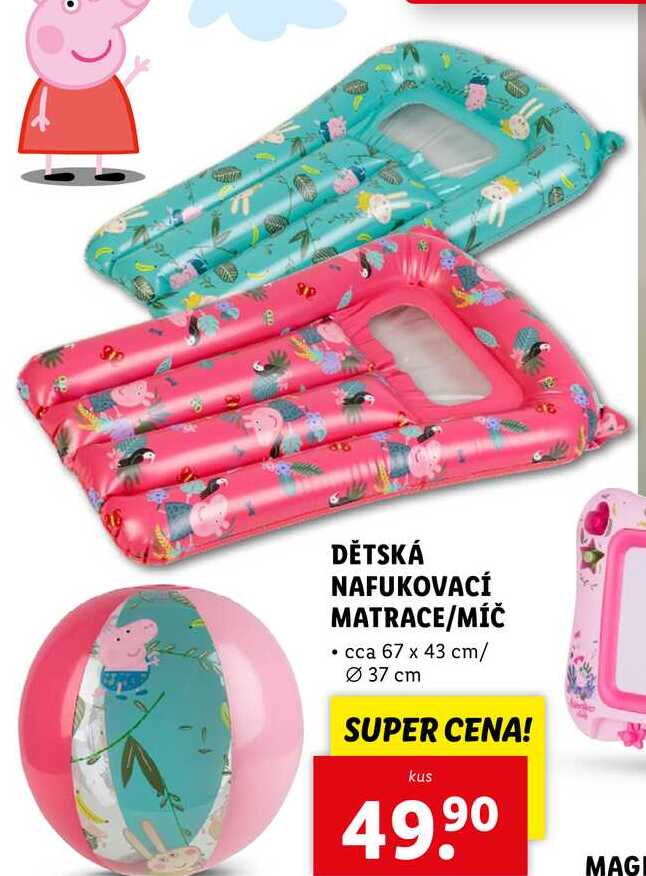 DĚTSKÁ NAFUKOVACÍ MATRACE/MÍČ 