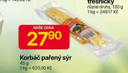 Korbáč pařený sýr 45 g
