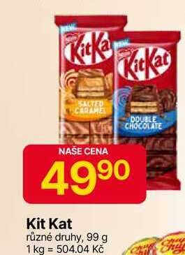 Kit Kat různé druhy, 99 g 