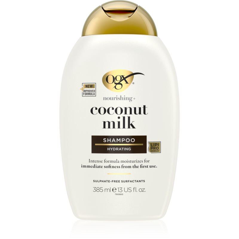 OGX Coconut Milk hydratační šampon s kokosovým olejem 385 ml