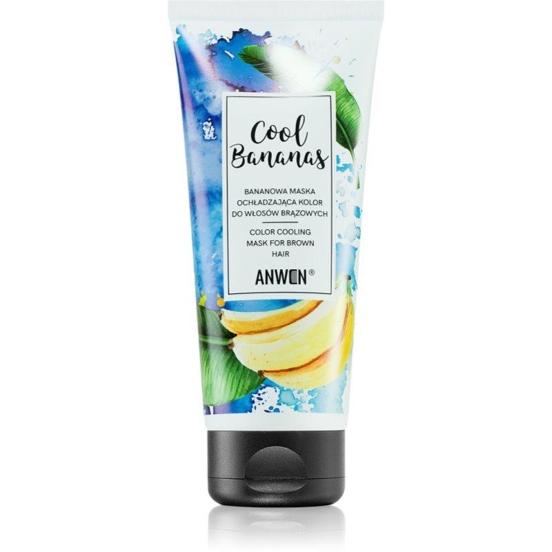 Anwen Cool Bananas barvicí maska pro hnědé a tmavé odstíny vlasů 200 ml