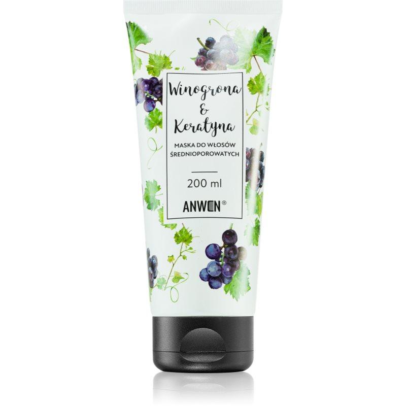 Anwen Grapes & Keratin regenerační maska na vlasy Medium Porosity 200 ml