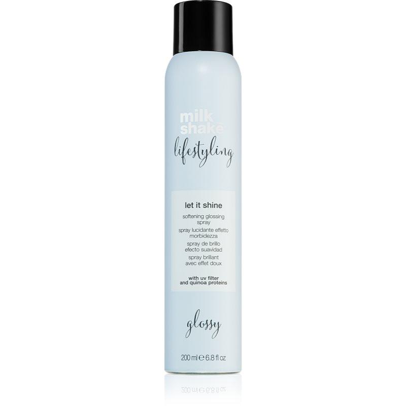 Milk Shake Lifestyling Let it shine ochranný sprej pro lesk a hebkost vlasů 200 ml