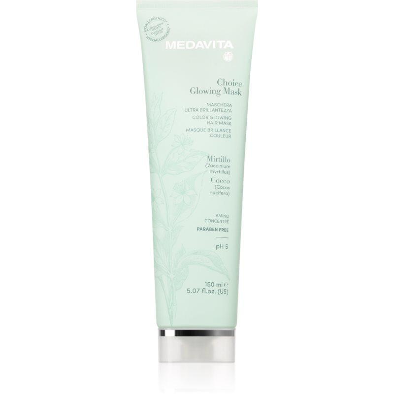 Medavita Choice Glowing Mask pečující maska pro lesk a hebkost vlasů 150 ml
