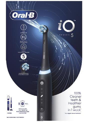 Oral-B Elektrický kartáček iO5 Matt Black, 1 KS