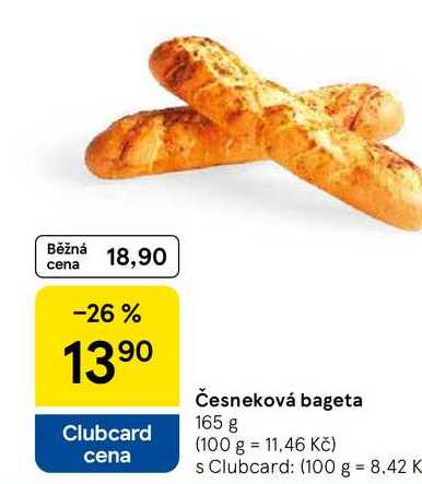 Česneková bageta, 165 g 