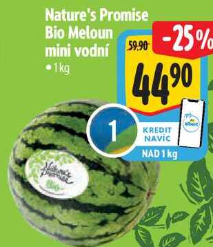 Nature's Promise Bio Meloun mini vodní, 1 kg