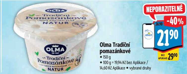Olma Tradiční pomazánkové, 150 g 