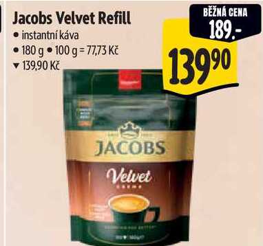 Jacobs Velvet Refill, 180 g