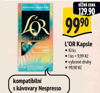 L'OR Kapsle, 10 ks