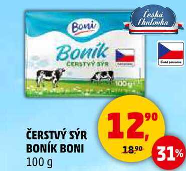 ČERSTVÝ SÝR BONÍK BONI, 100 g 