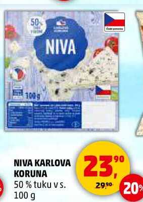 NIVA KARLOVA KORUNA 50% tuku vs., 100 g 
