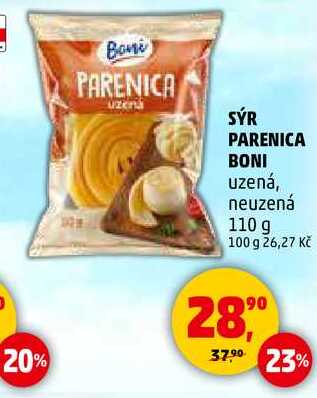 SÝR PARENICA BONI uzená, neuzená, 110 g 