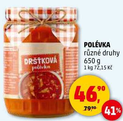 POLÉVKA různé druhy, 650 g 