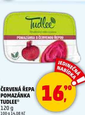 ČERVENÁ ŘEPA POMAZÁNKA TUDLEE, 120 g 