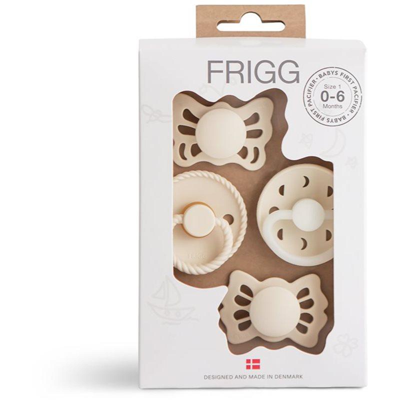 FRIGG Baby's First Pacifier​ Moonlight Sailing dudlík Cream