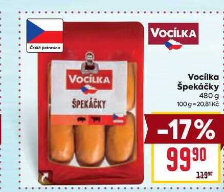 Vocílka Špekáčky 480 g