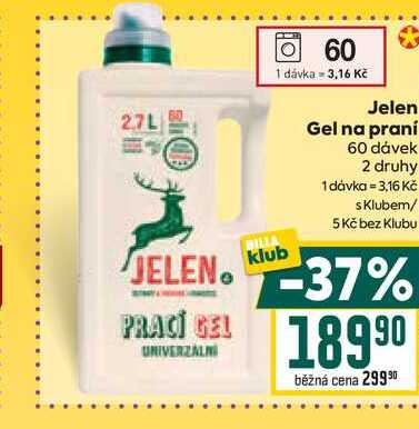 Jelen Gel na praní 60 dávek 