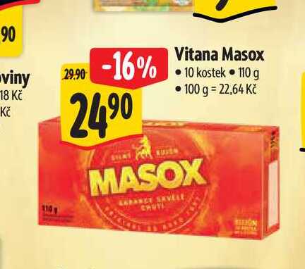   Vitana Masox  10 kostek 110 g