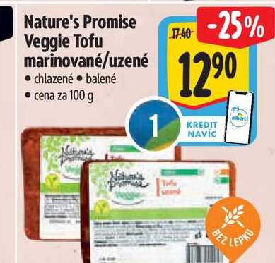 Nature's Promise Veggie Tofu marinované/uzené 100 g