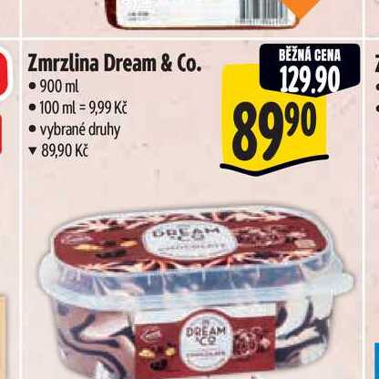 Zmrzlina Dream & Co. 900 ml 