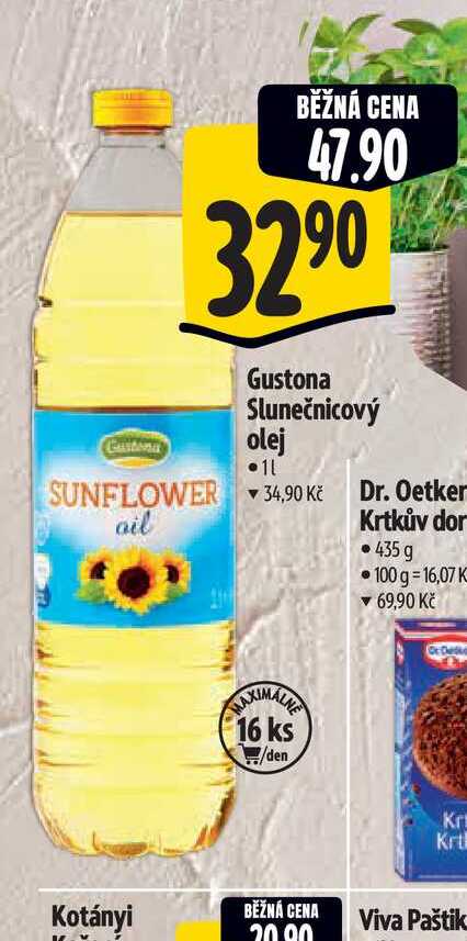 Gustona Slunečnicový olej  1 l