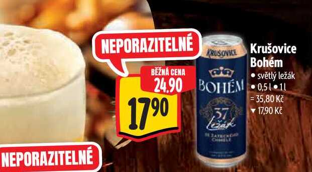  Krušovice Bohém 0,5 l