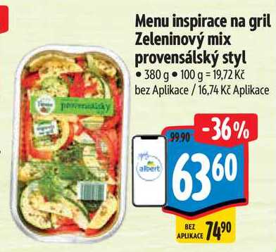 Menu inspirace na gril Zeleninový mix provensálský styl, 380 g