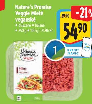 Nature's Promise Veggie Mleté veganské, 250 g
