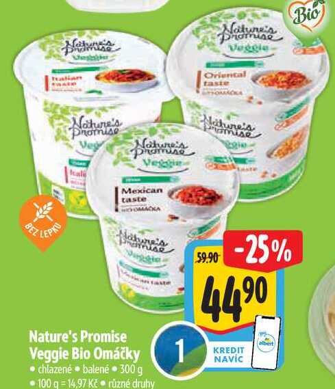 Nature's Promise Veggie Bio Omáčky, 300 g