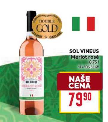 SOL VINEUS Merlot rosé 0,75l