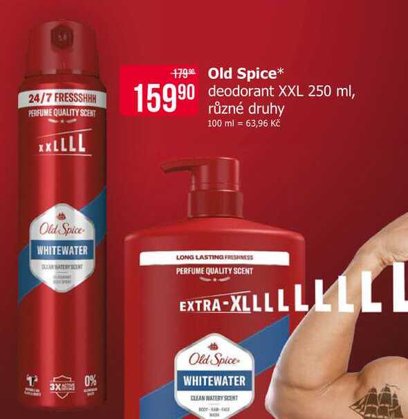 Old Spice deodorant XXL 250 ml, různé druhy 