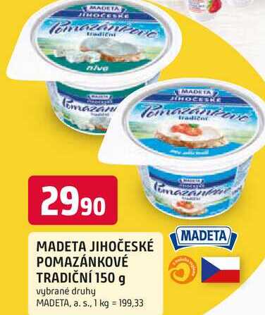 MADETA JIHOČESKÉ POMAZÁNKOVÉ TRADIČNÍ 150 g 
