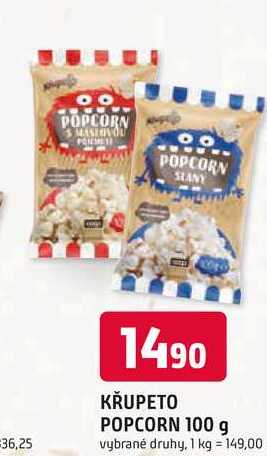 KŘUPETO POPCORN 100 g 