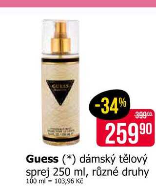 Guess dámský tělový sprej 250 ml