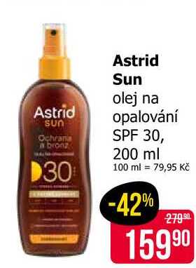 Astrid Sun olej na opalování SPF 30, 200 ml 