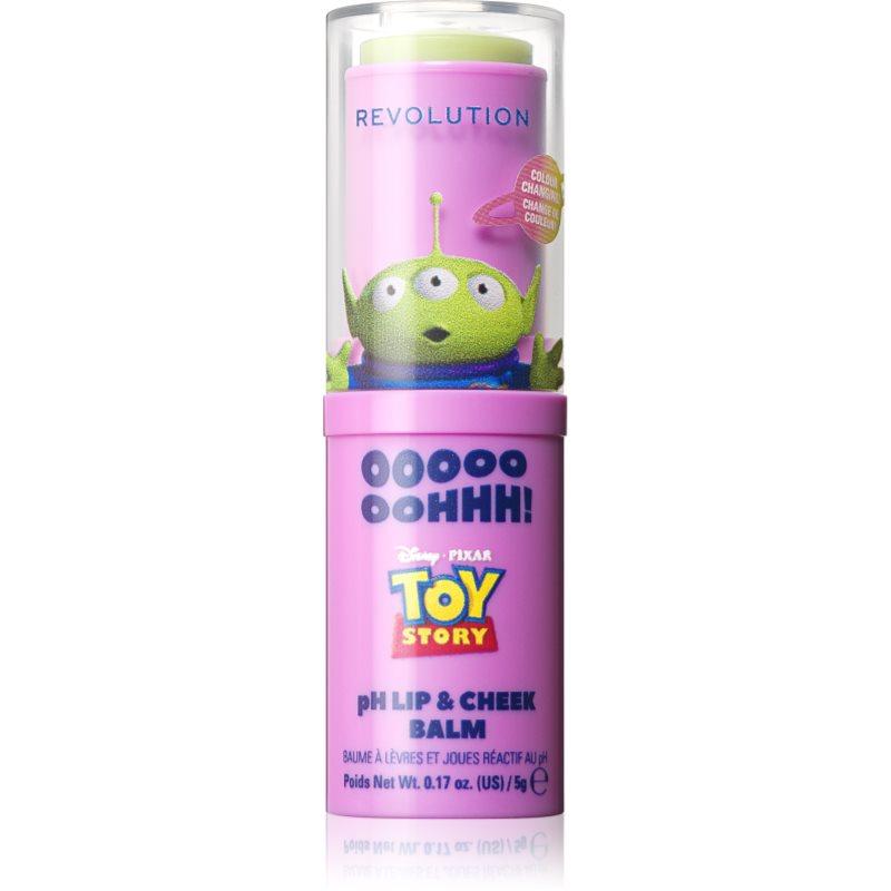 Makeup Revolution X Toy Story samozabarvujicí pH lesk na rty na rty a tváře 5 g