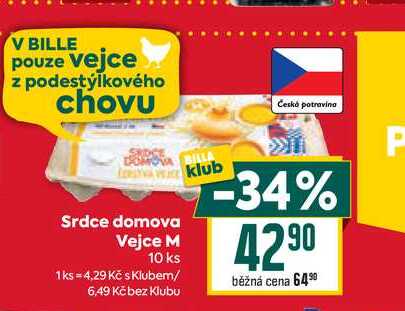 Srdce domova Vejce M 10 ks 