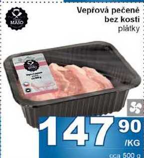 Vepřová pečené bez kosti plátky 1kg