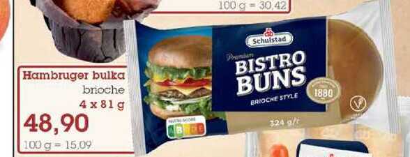 Hambruger bulka broche 4x81g 