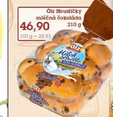 Ölz Houstičky mléčná čokoláda 210g