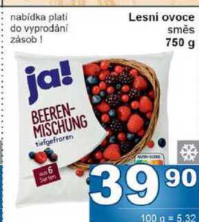 Lesni ovoce směs 750 g 