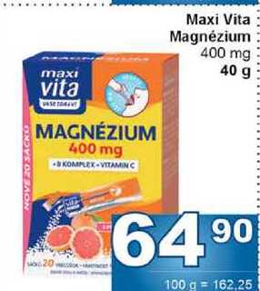 Maxi Vita Magnézium 400 mg 40 g 