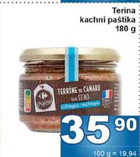 Terina kachní paštika 180 g 