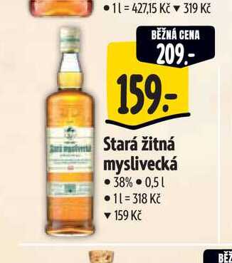  Stará žitná myslivecká 38% 0,5 l